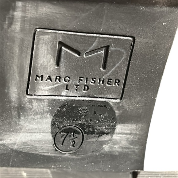 Mark Fisher,boots,sheep fur,Black leather biker wm sz 7.5 chunky heel,platform - Picture 4 of 15